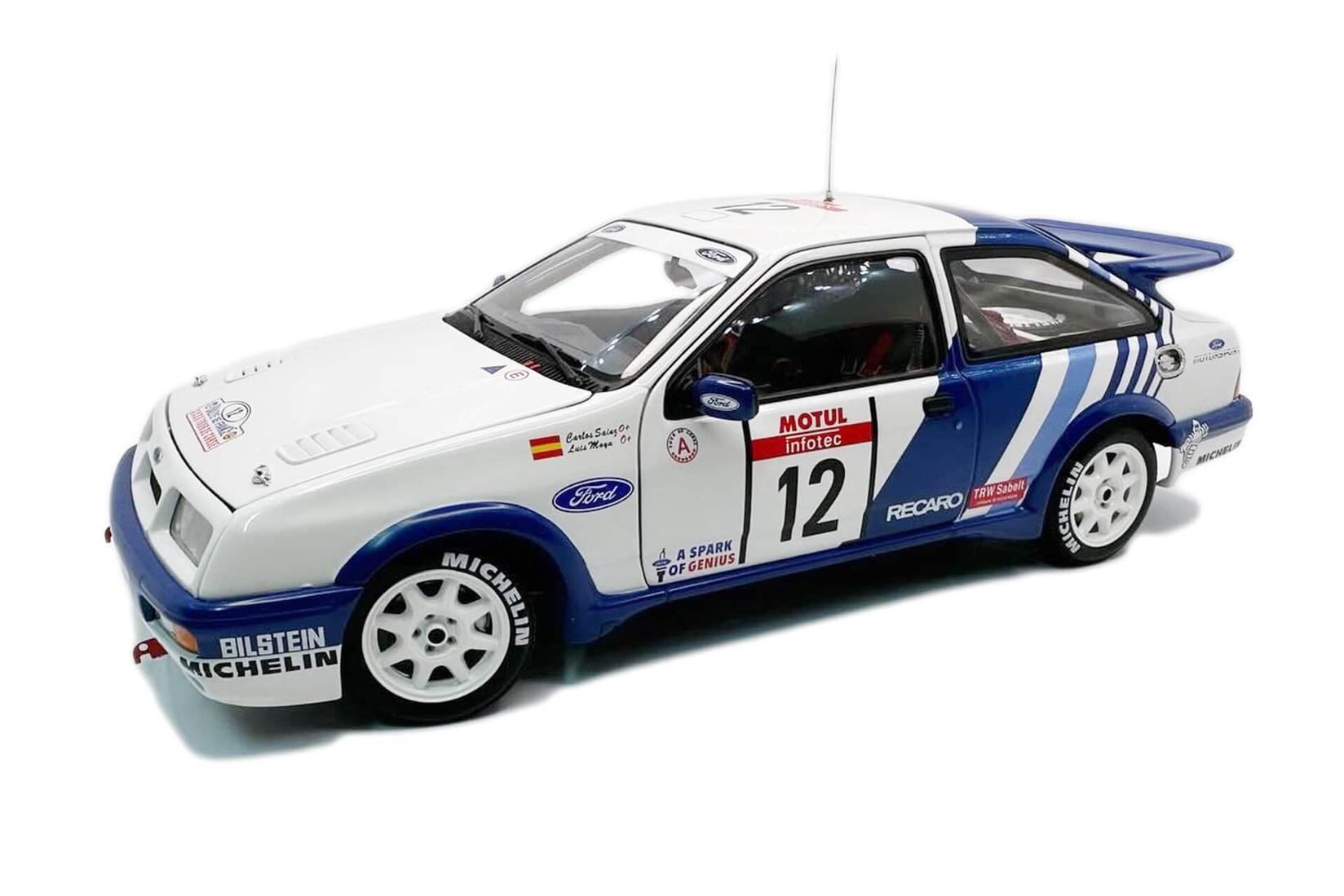 AUTOart Kolekcionarski autić Ford Sierra RS Cosworth Rally France 1988, Bijelo-Plavi