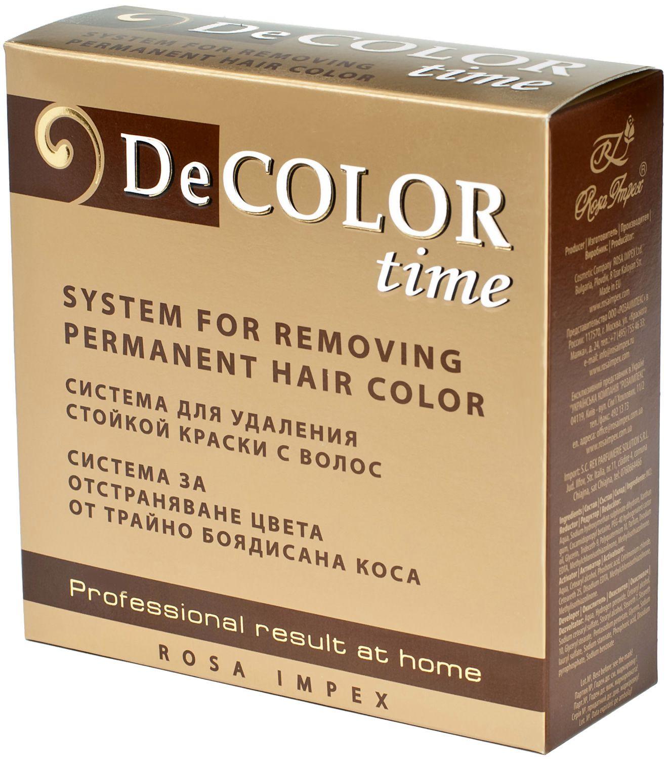 Rosa Impex Sistem za uklanjane trajne boje za kosu Decolor Time, 100 ml