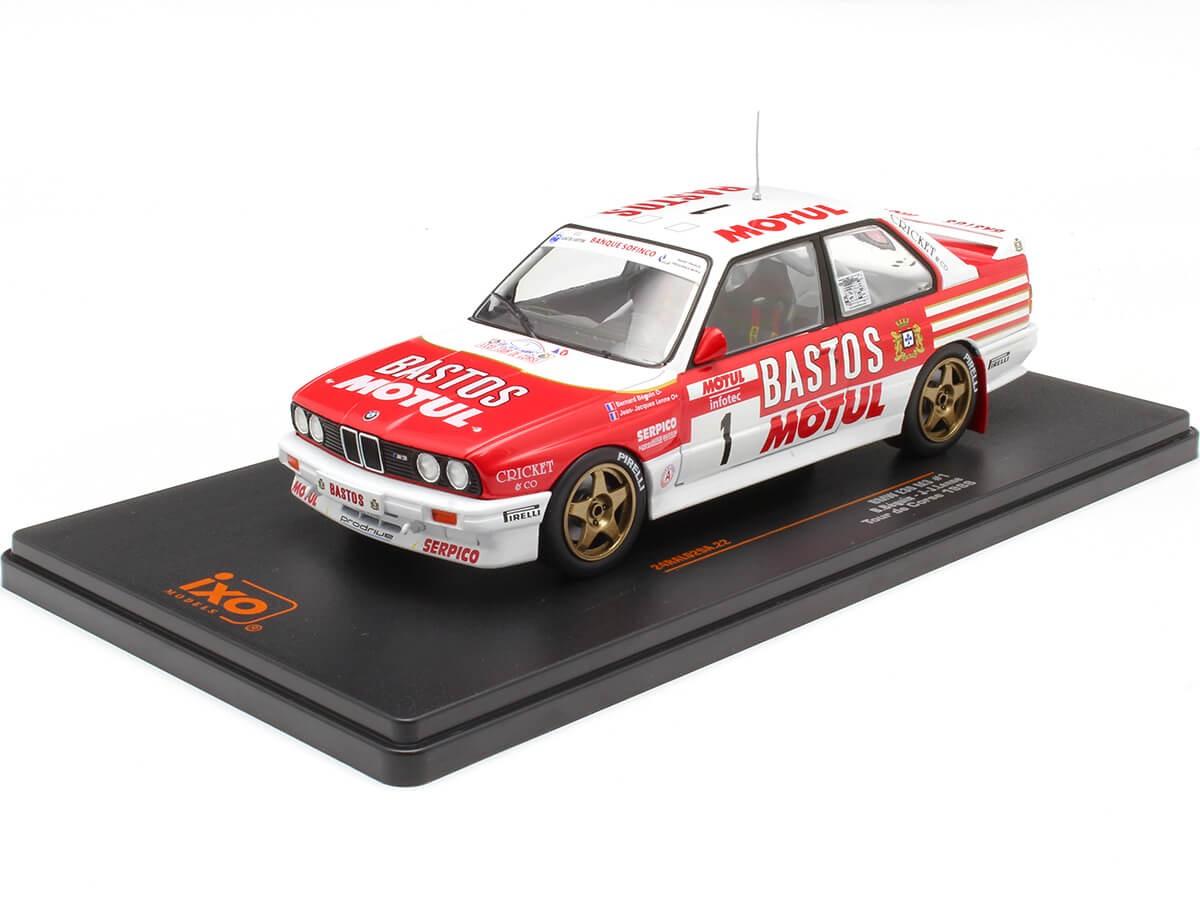 Ixo Kolekcionarski autić BMW M3 E30 N1 Bastos B.Beguin/J.Lenne 1988, Bijelo-Crveni