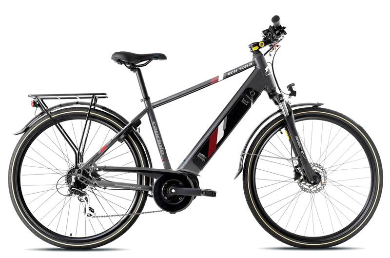 Capriolo Električni bicikl 28"/20" ECO 700.3, Tamnosivi