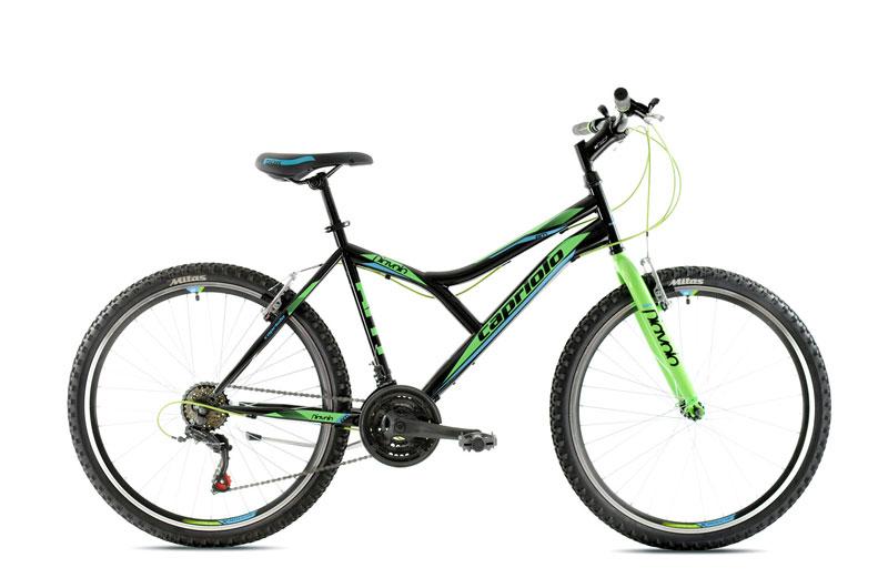 Capriolo Muški bicikl 26"/19" Diavolo 600, Crno-Svijetlozeleni