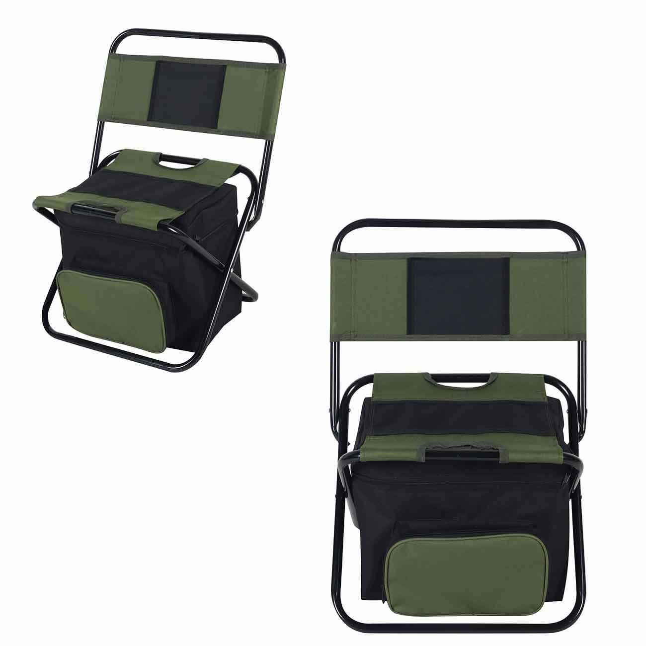 Denis Rashladna torba sa sklopivom stolicom za kampovanje 26l, Maslinasta