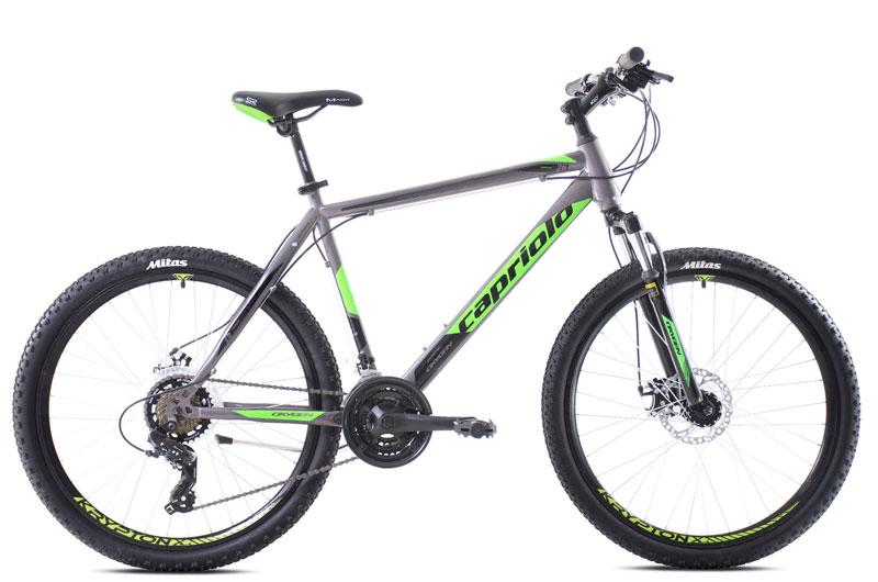 Capriolo Muški bicikl 26"/20" Oxygen Disk, Sivo-Svijetlozeleni