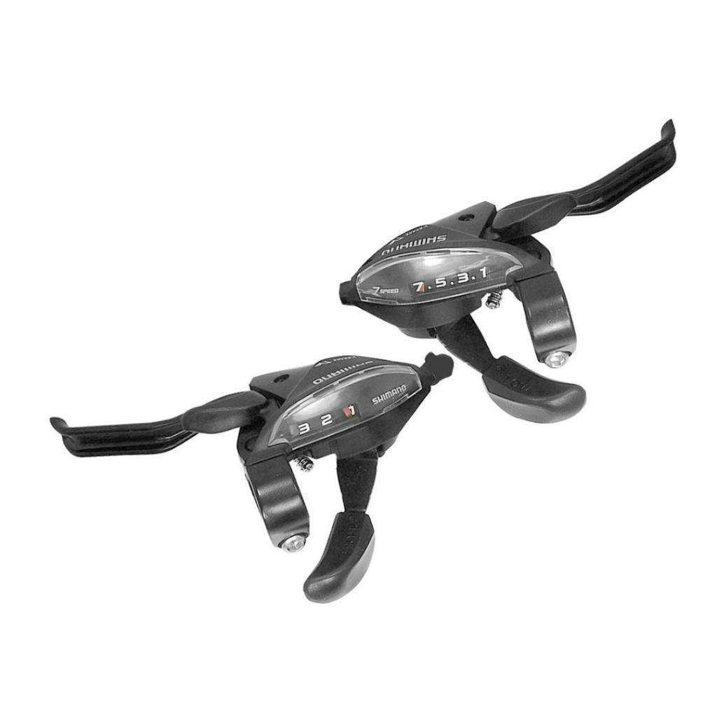 Shimano Ručice mjenjača astef5102lsbl+rv7cl, 3/7 brzina, Crne