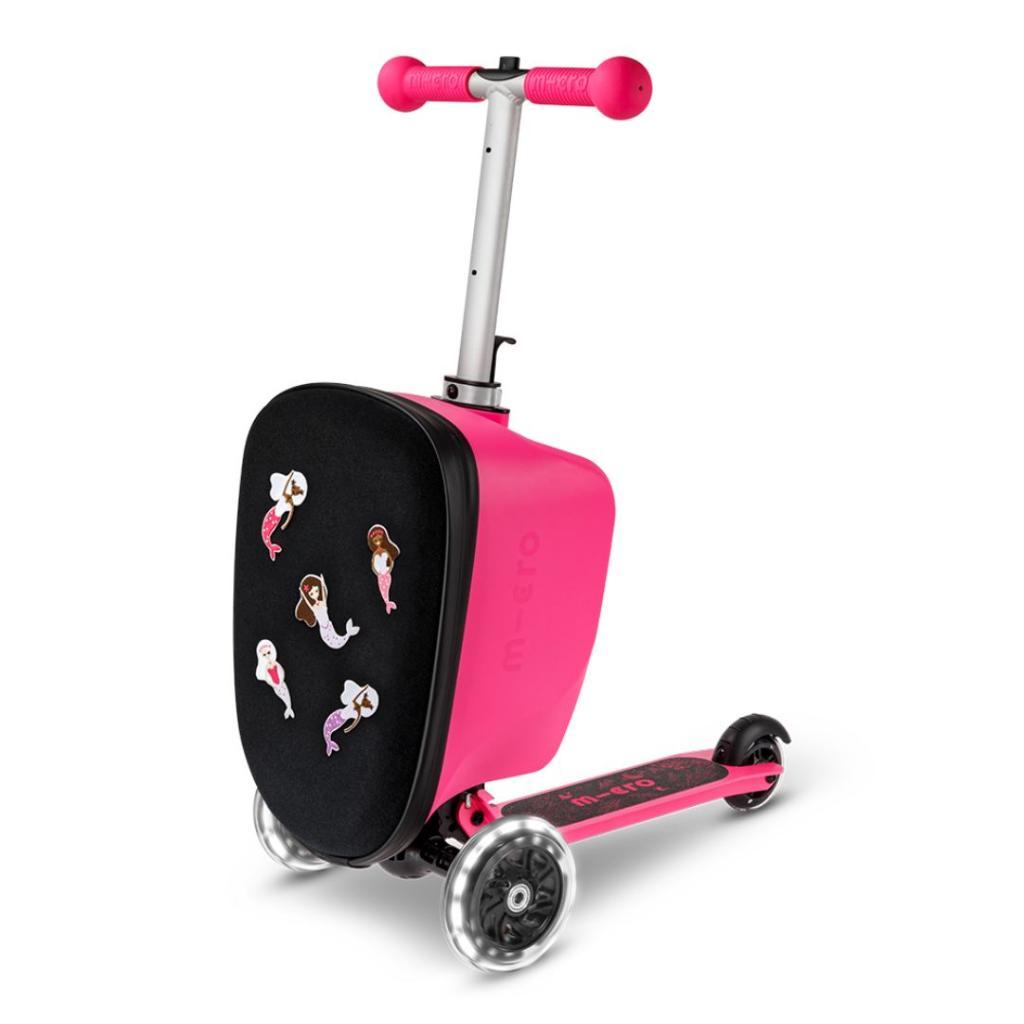Micro Prtljag za romobil Junior Patch & Play, Roze