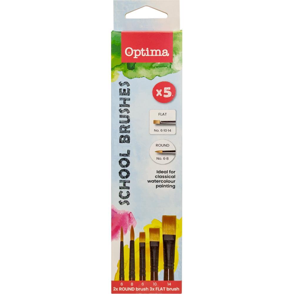 Optima set četkica 3+2 Optima blister 100174