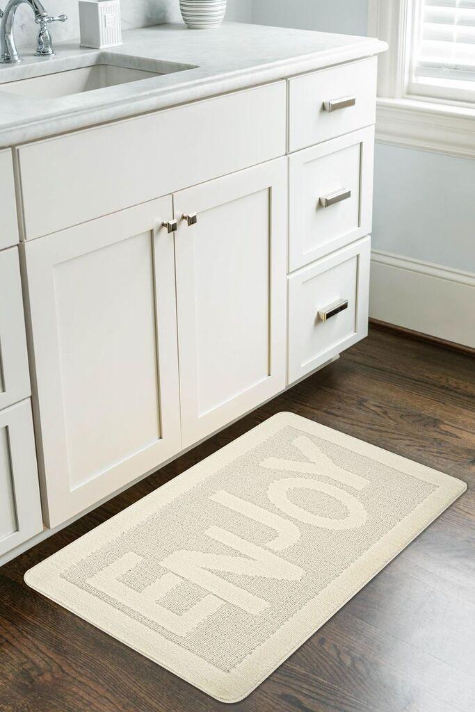 L'essentiel Maison Kupaonska prostirka Enjoy, 60x100 cm, Krem