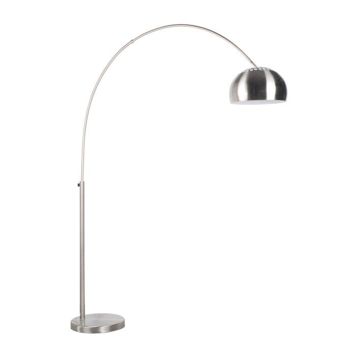 Zuiver Podna lampa Bow, srebrene boje