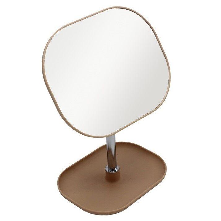 Ogledalo za šminkanje sa postoljem za nakit, Prljavo roze