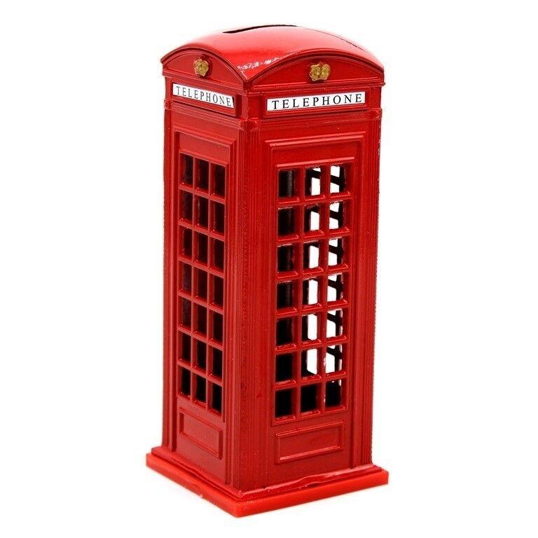 Metalna kasica Telefonska govornica, Crvena