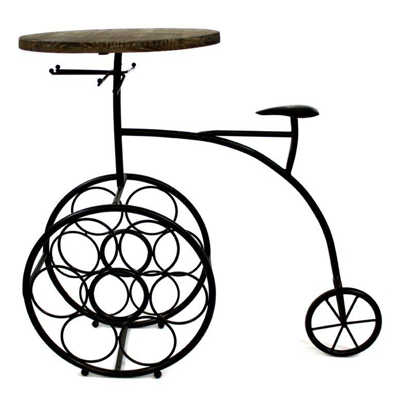 Stalak za flaše 9139646, Crni