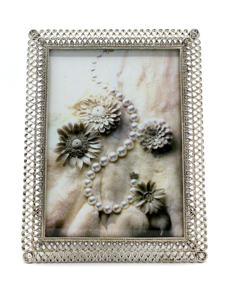 Ram za slike metalni sa cirkonima 9138108, Sivi