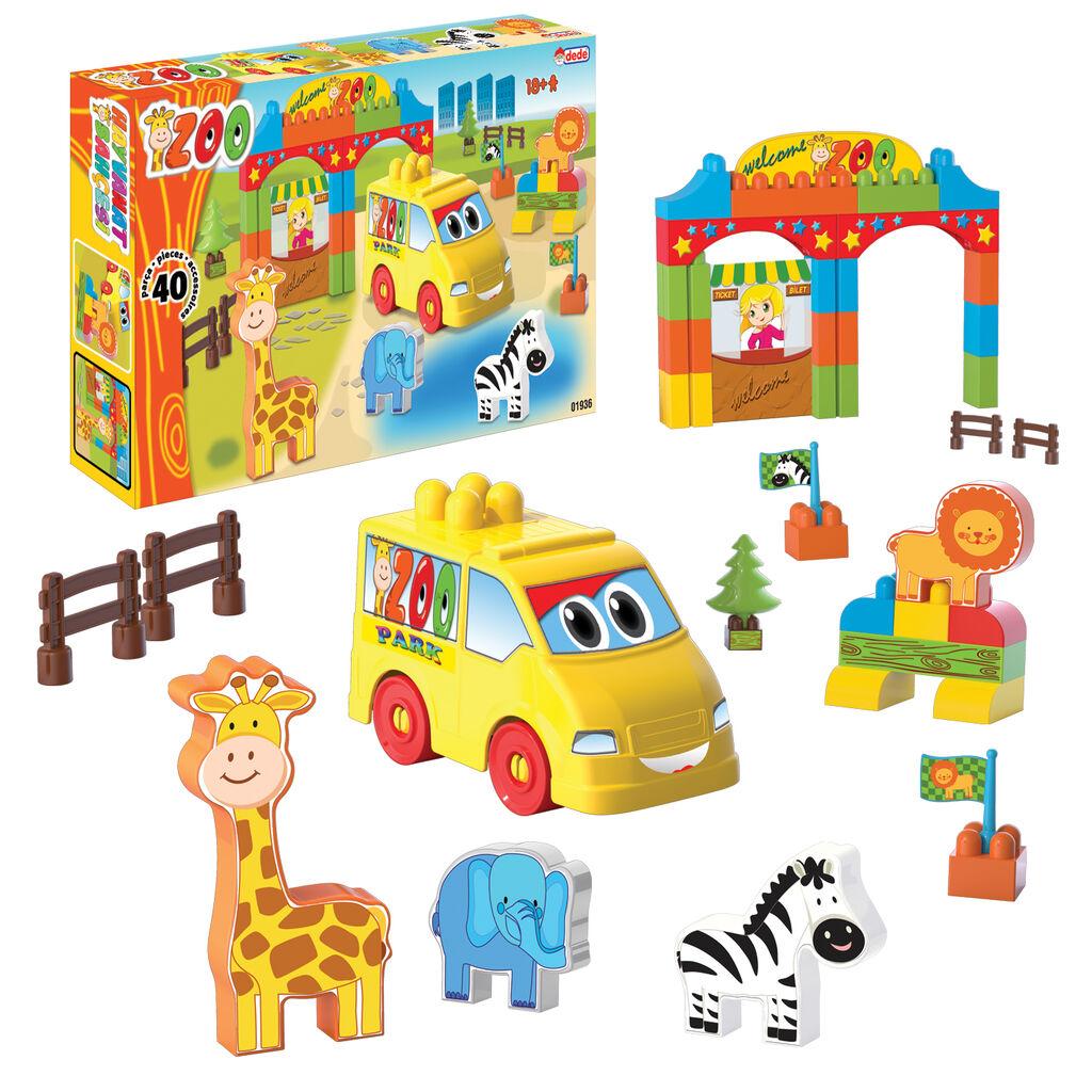 Dede Kockice Zoo set 8970207, 40 komada
