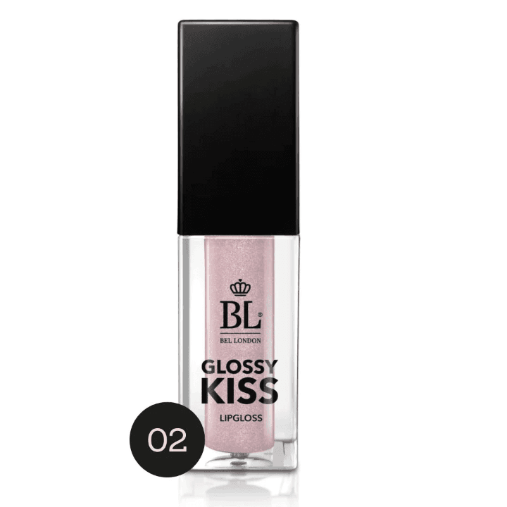 Bel London sjajilo za usne Glossy Kiss 02 Nude sjajilo