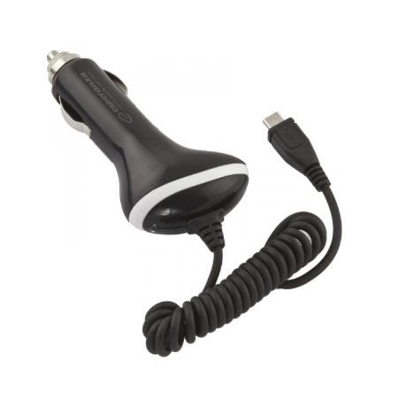 Esperanza USB punjač sa kablom za auto mini USB, Crni