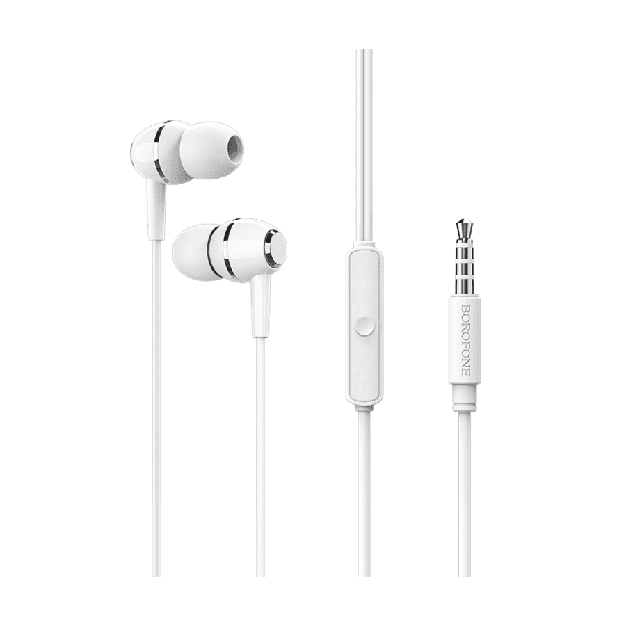 Borofone Slušalice sa mikrofonom, Bijele