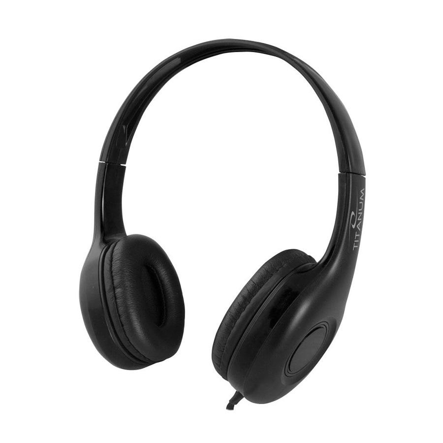 TITANUM Slušalice sa mikrofonom, Crne