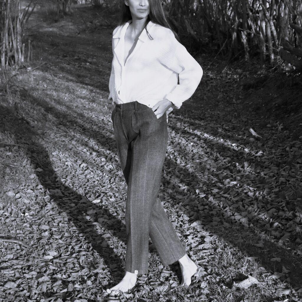 Intuitiva Ženske pantalone Tweed, Plave