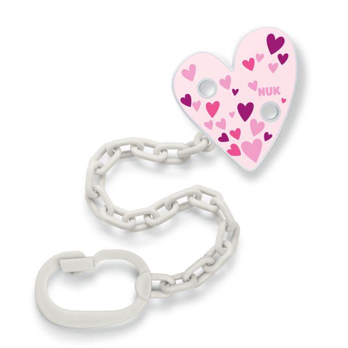 NUK Lančić za dudu SORT Srce, Roze
