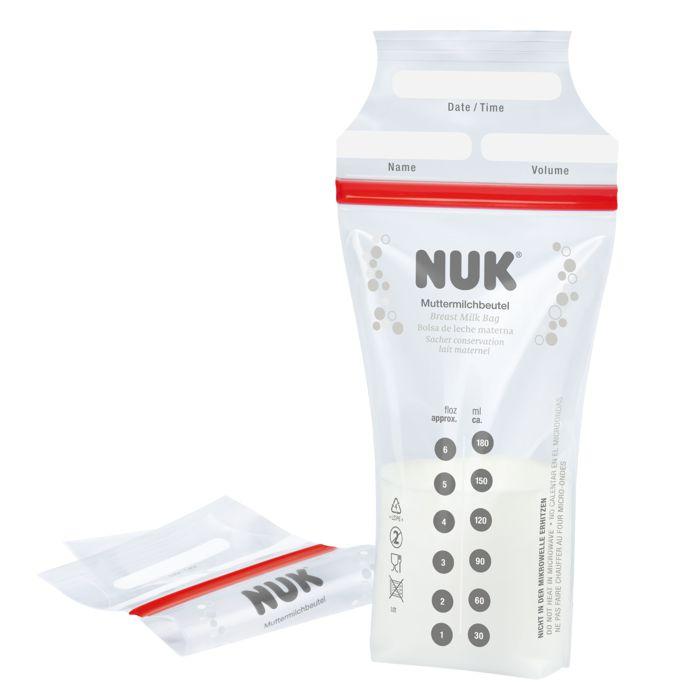 NUK Vrećice za pohranu mlijeka 25 komada, Bijele