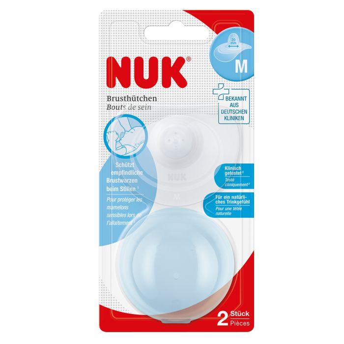 NUK Nastavak za dojenje silikon M 2 komada, Plavi
