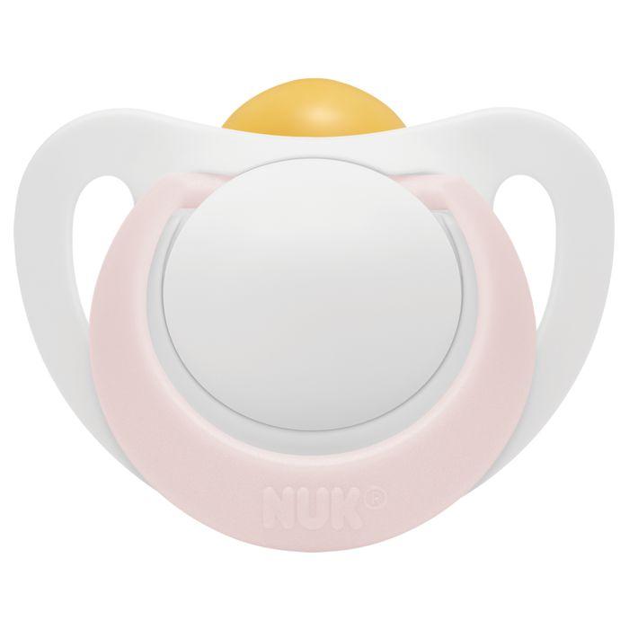 NUK Duda Star Latex 0-6mj, Roza