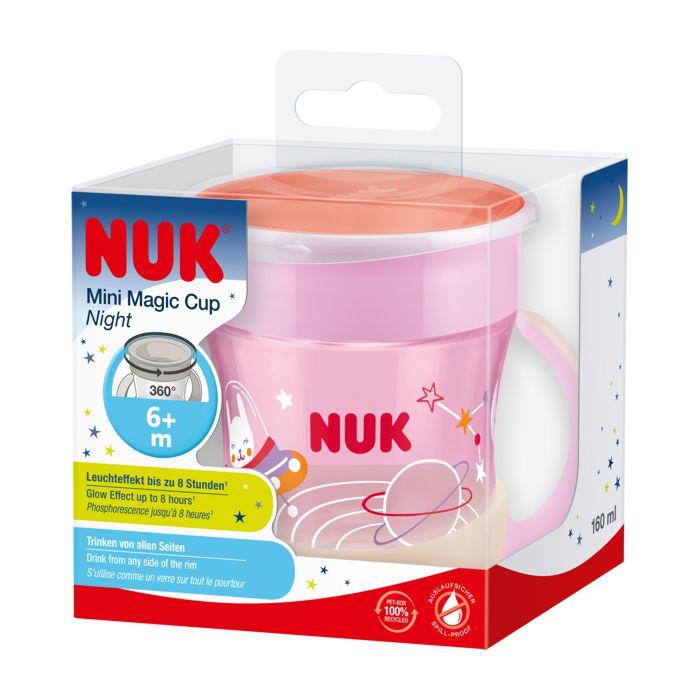 NUK Mini Magic Cup - svijetli u mraku, Roze