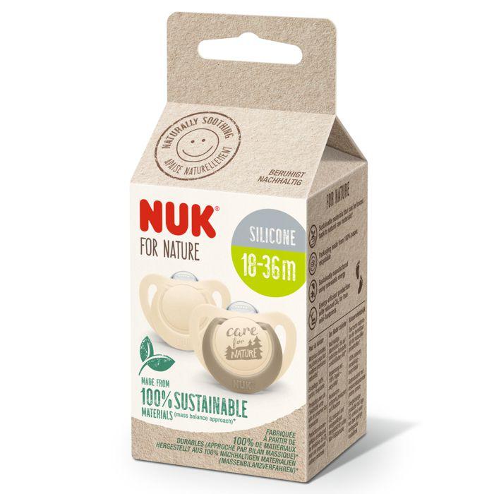 NUK For Nature duda 2komada 18-36mj, Smeđe boje