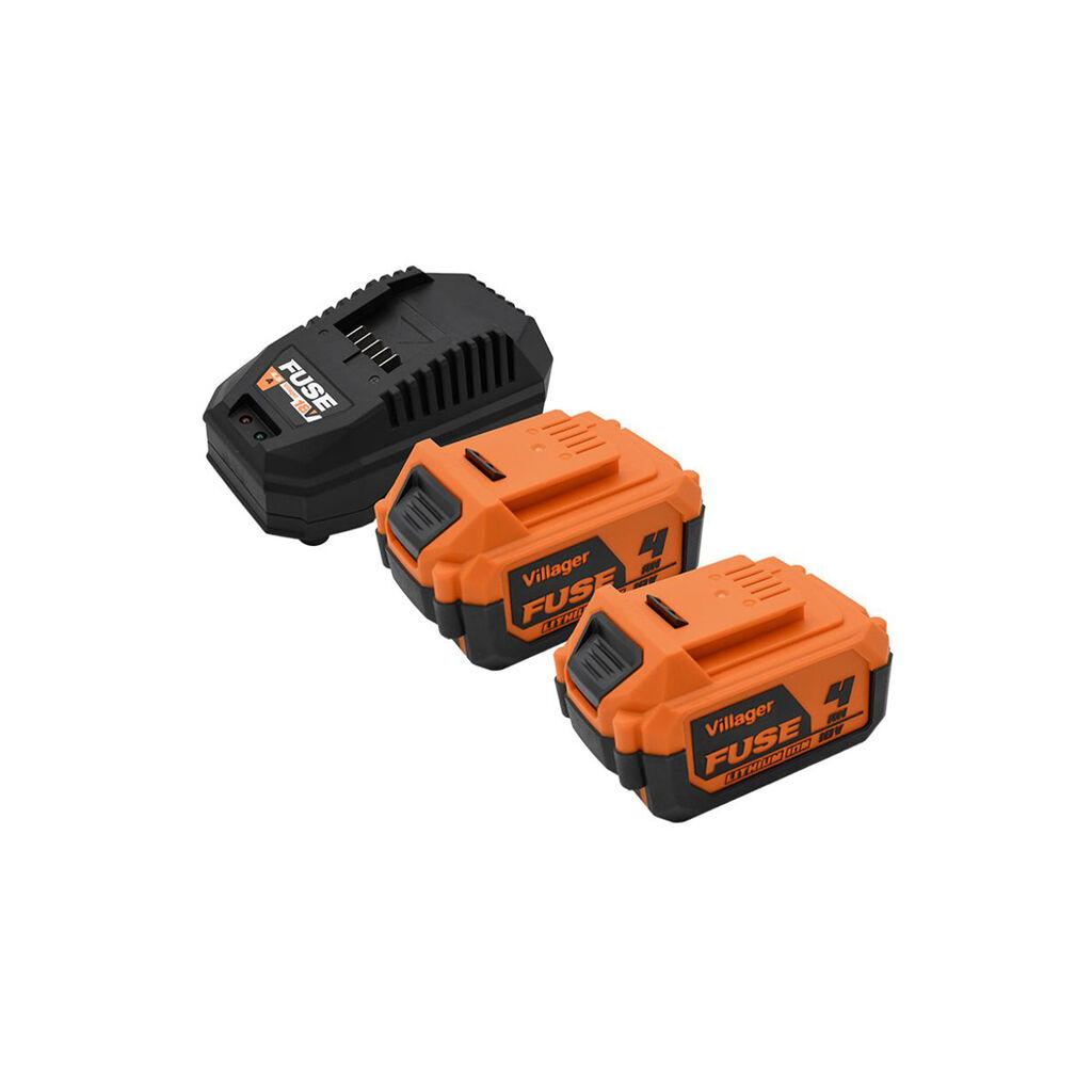 Villager Set baterija Fuse 2x4.0 Ah + punjač 4.5 A