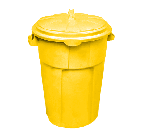 Plastik Gogić Kanta za smeće Duo, 90 l, Žuta