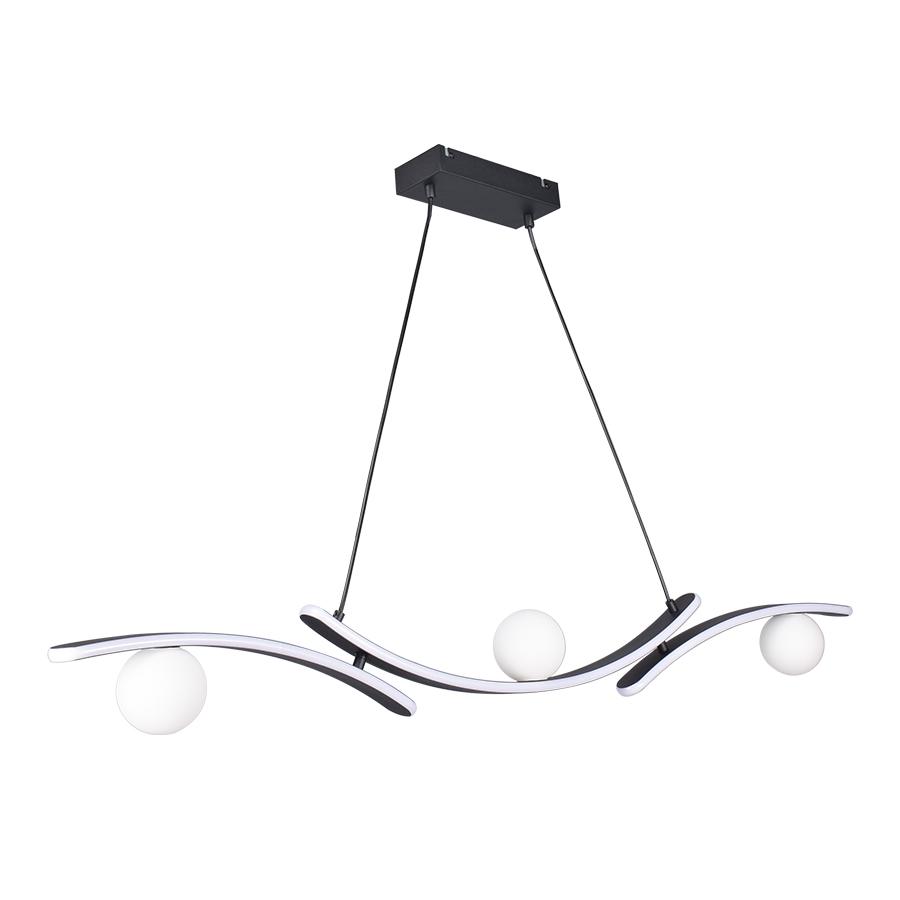 MASS-light Luster LED Mecartney ML-240842003A-3P, 40W, Crni