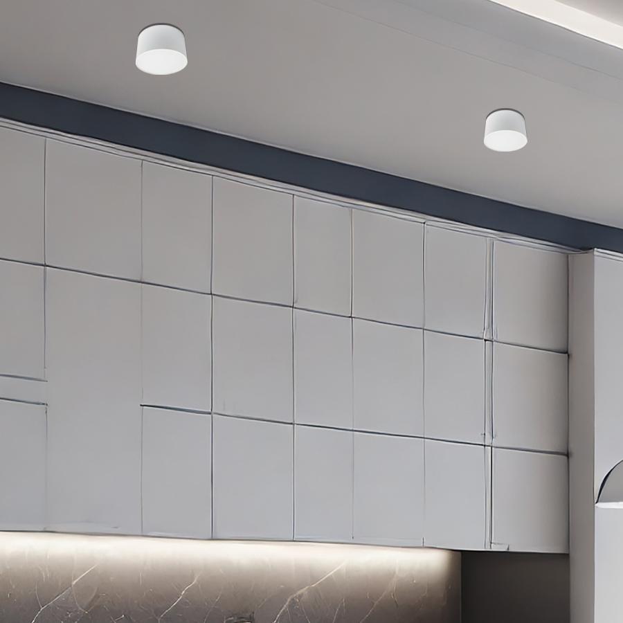 Mass-light LED Plafonjera Wallace ML-0812 8W 3000K Nadgradni, Bijela