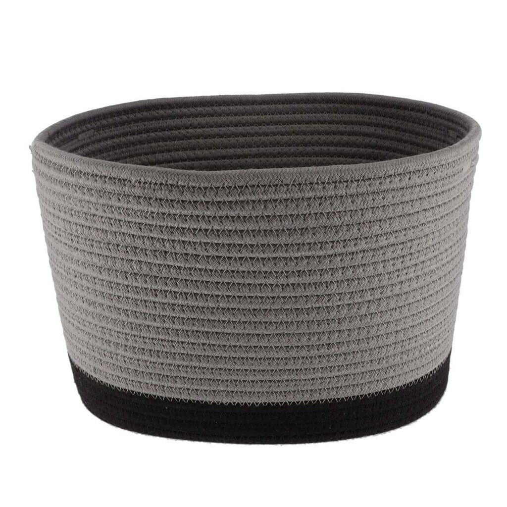 Tendance Pletena košara, 32x25 cm, Siva