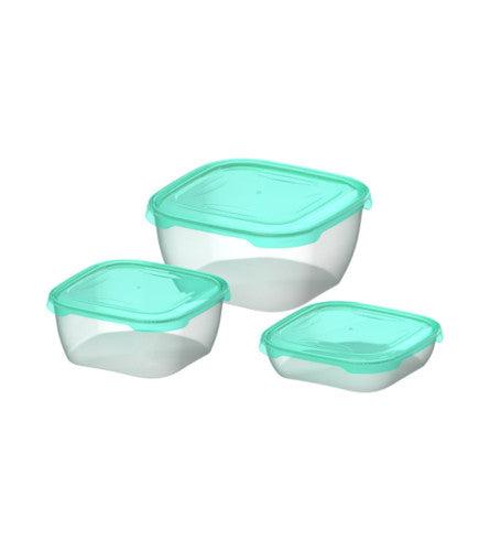 Fora Set kutija za hranu Lock&safe Box S, 3 komada, Zelena