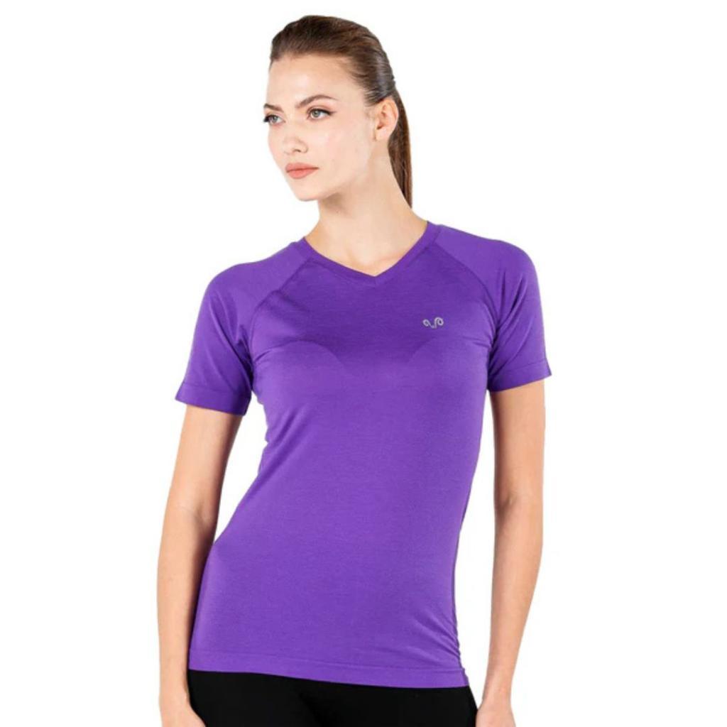 Woolona Ženska majica Elma, Ljubičasta