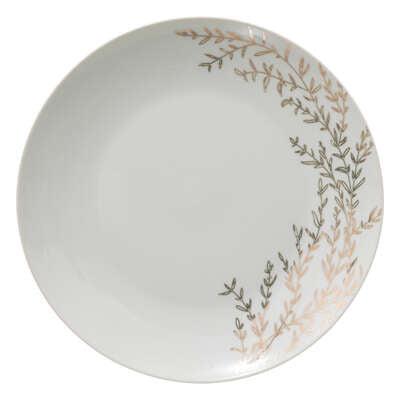 Atmosfera Desertni tanjur Bois de Rose 194863, 19 cm, Bijeli