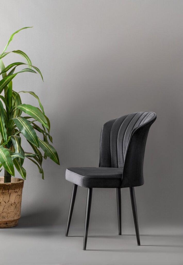 Mymassa trepezarijska stolica Rubi, babyface 08 tamno siva