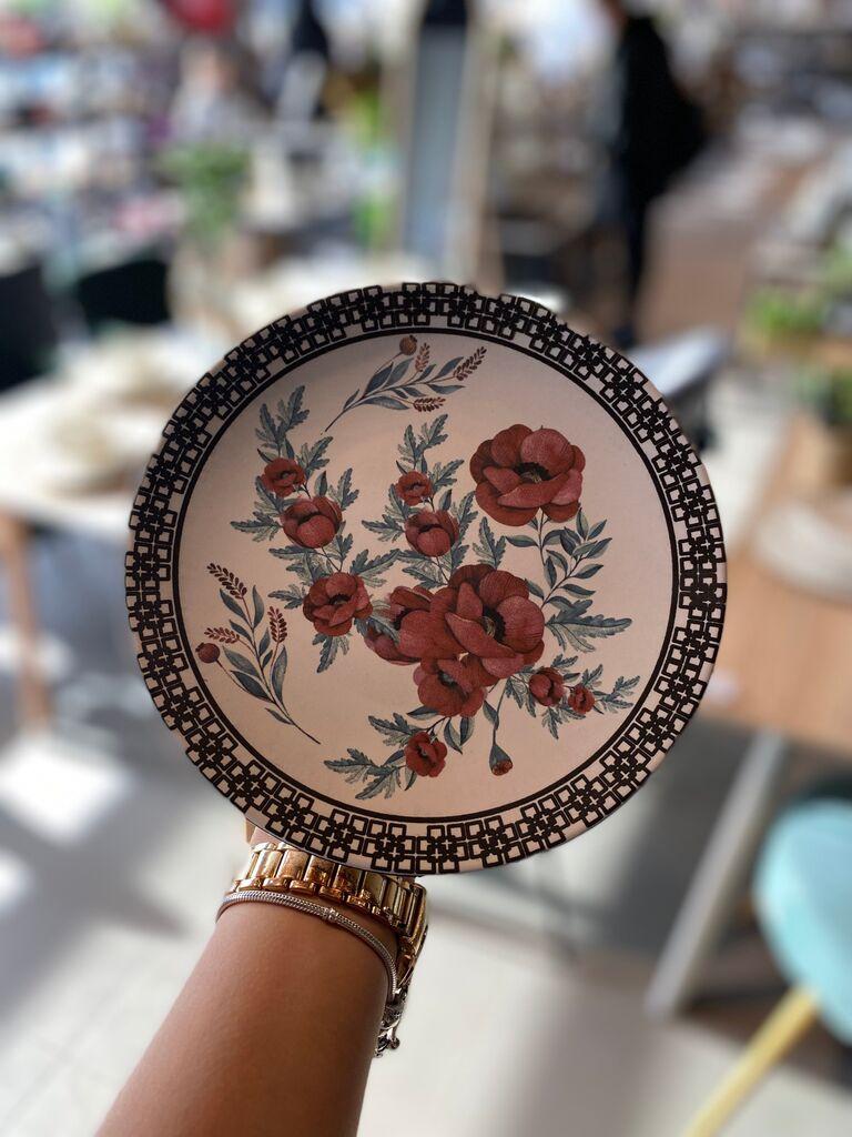 Milleryt Tanjir  19880- velike ruže, Keramika, 20  cm, Šareni