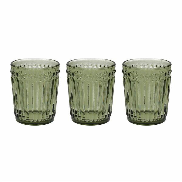 Tognana Set čaša Glass Dorico N3585T45893, 330ml, 3 komada, Zeleni