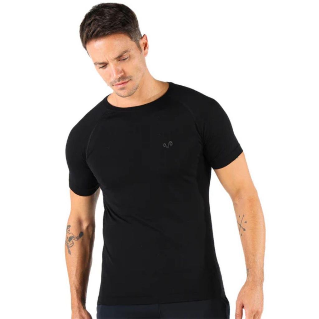 Woolona Muška majica Juno, Crna