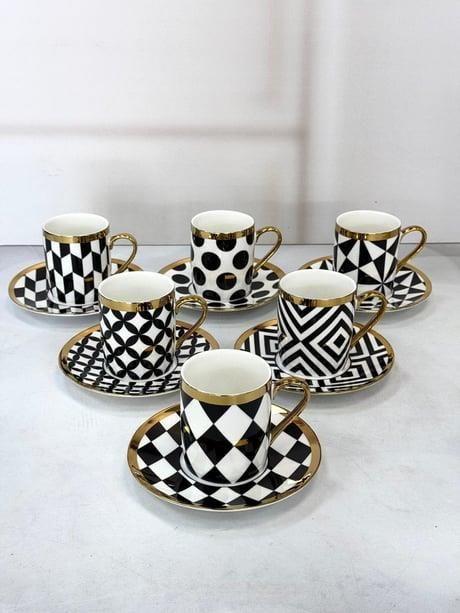 Šolje za kafu Kosova ist-181, 6 komada, 110 ml, Šarene