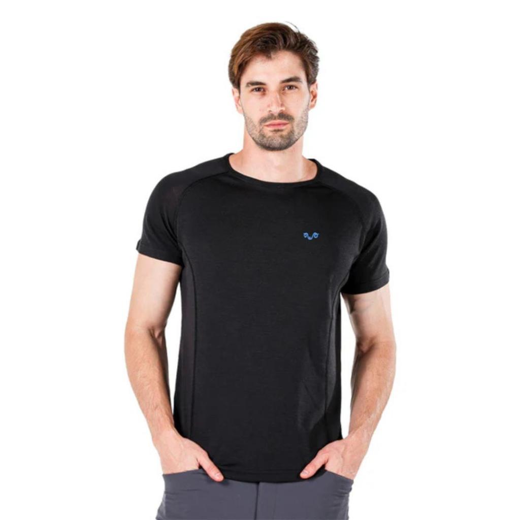 Woolona Muška Majica Berg, Crna