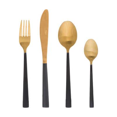 Atmosfera Set pribora za jelo Jungle Electro 173700, 16 komada, Zlatni