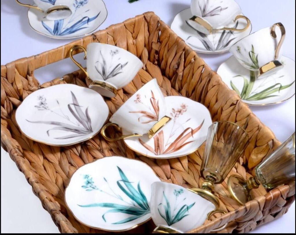 Milleryt Set porculanske šolje Cvijet Hdi-01 kos-2201a, 6 komada, Šarene