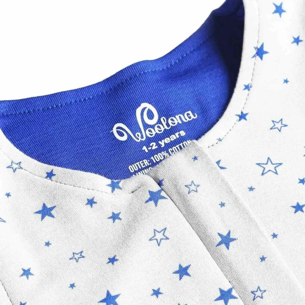 Woolona Dječija Vreća za spavanje Sleeping Bag, Bijelo-Plava