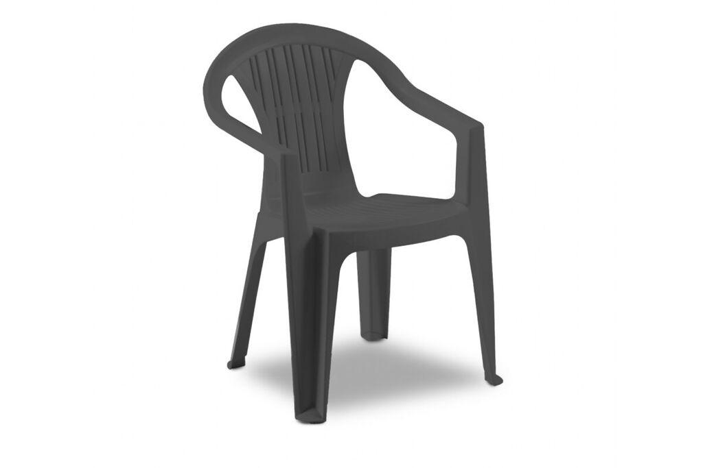 Bica Plastična stolica RATAK, grafit siva