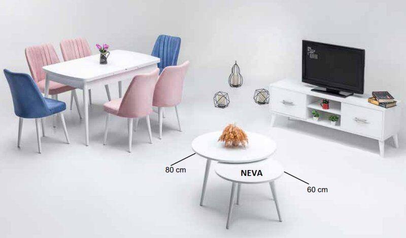 Mymassa Neva klub stolić bijeli