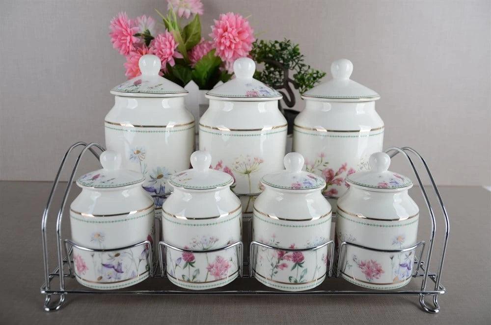 Milleryt Set za začine POR-101337, 7 komada, Bijeli