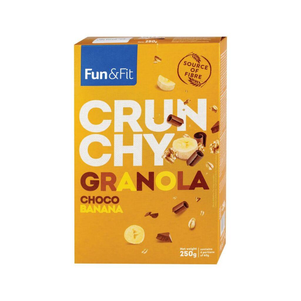 Fun&Fit Granola Crunchy čoko banana, 250 g