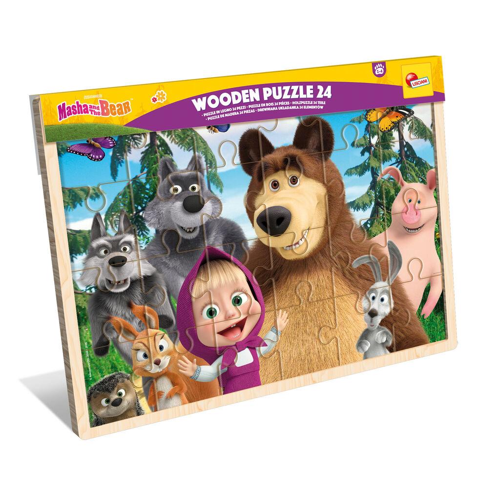 Lisciani Drvene puzzle Masha, 9 dijelova